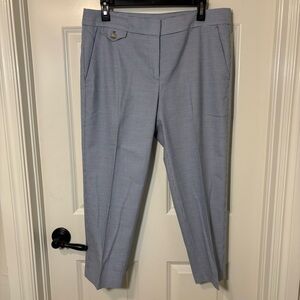 Ann Taylor Loft Blue Houndstooth Pants Size 10P